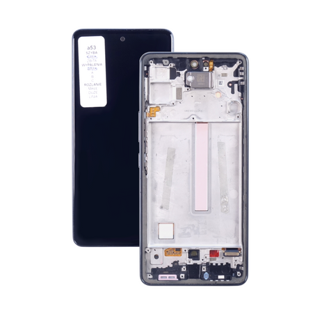 Oryginalny wyświetlacz do Samsung Galaxy A53 SM-A536 Demontaż Ramka Czarna