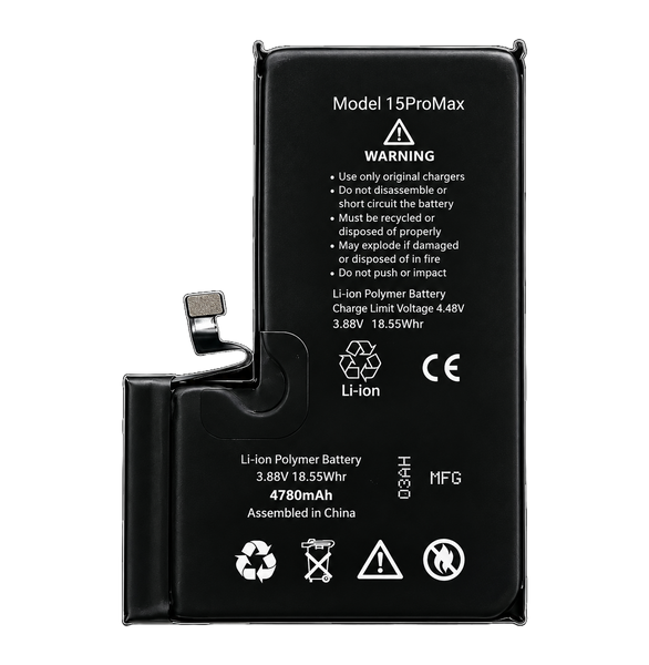 Bateria Akumulator do iPhone 15 Pro Max Zwiększona 4780mAh BEZ KOMUNIKATU