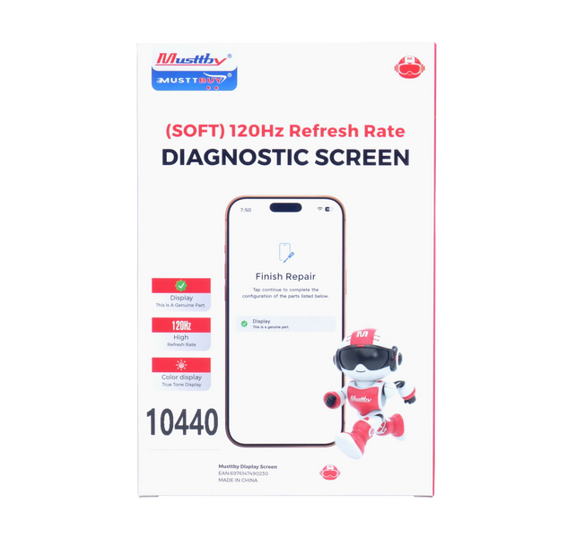 Wyświetlacz do Apple iPhone 15 z taśmą Proximity Light Sensor Diagnostic