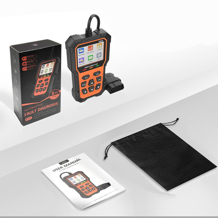 Tester Diagnostyczny Skaner Wykrywanie Błędów Samochodu OBD2 LCD MENU PL