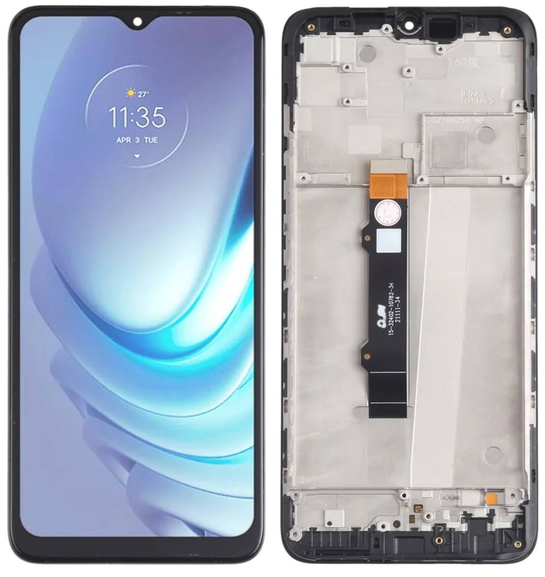 Wyświetlacz LCD + ekran dotykowy Motorola Moto G50 XT2137 (Regenerowany) Ramka czarna