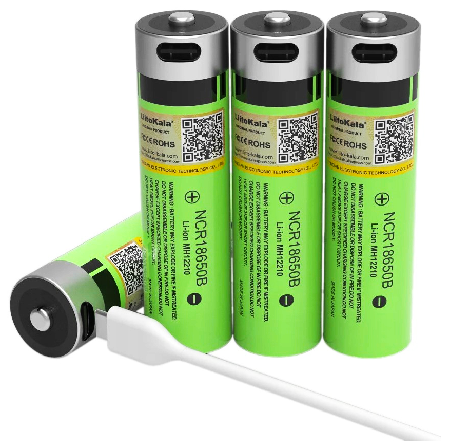 Akumulator bateria ogniwo LiitoKala P34 PCB Type C 3.7 V 3400 mAh 18650