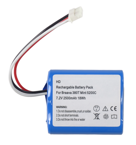 Bateria Akumulator do iRobot Braava 390T Mint 5200C 2500 mAh 7,2V Ni-Mh