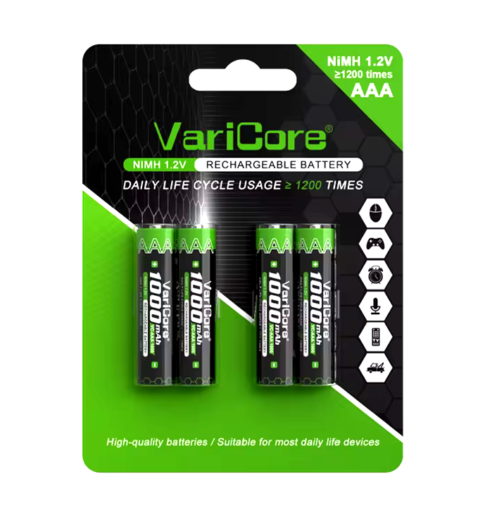 Akumulator bateria ogniwo VariCore VC-AAA 1000 AA-Ni-MH 1.2V 1000mAh 4-pak