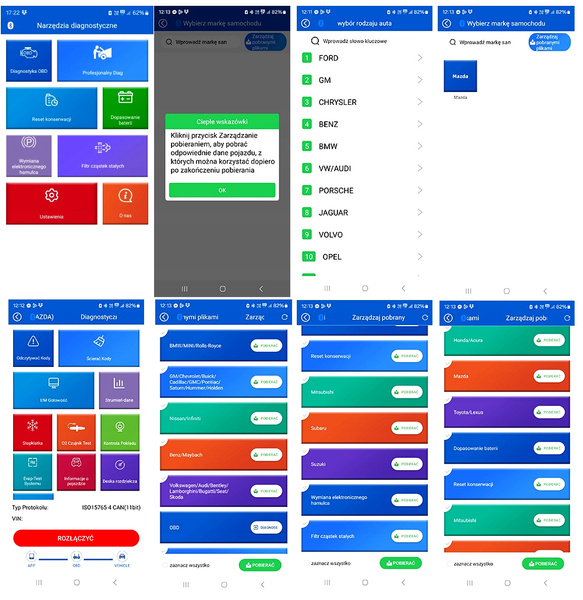 Interfejs Diagnostyczny KONNWEI KDIAG OBD2 Bluetooth BT Android iOS PL