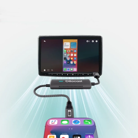 Bezprzewodowy Adapter Samochodowy Ottocast Mirror Touch dla Apple CarPlay