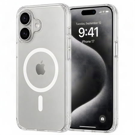 Etui Plecki Bezbarwne Magnetyczne MagSafe do Apple iPhone 17 Case Clear