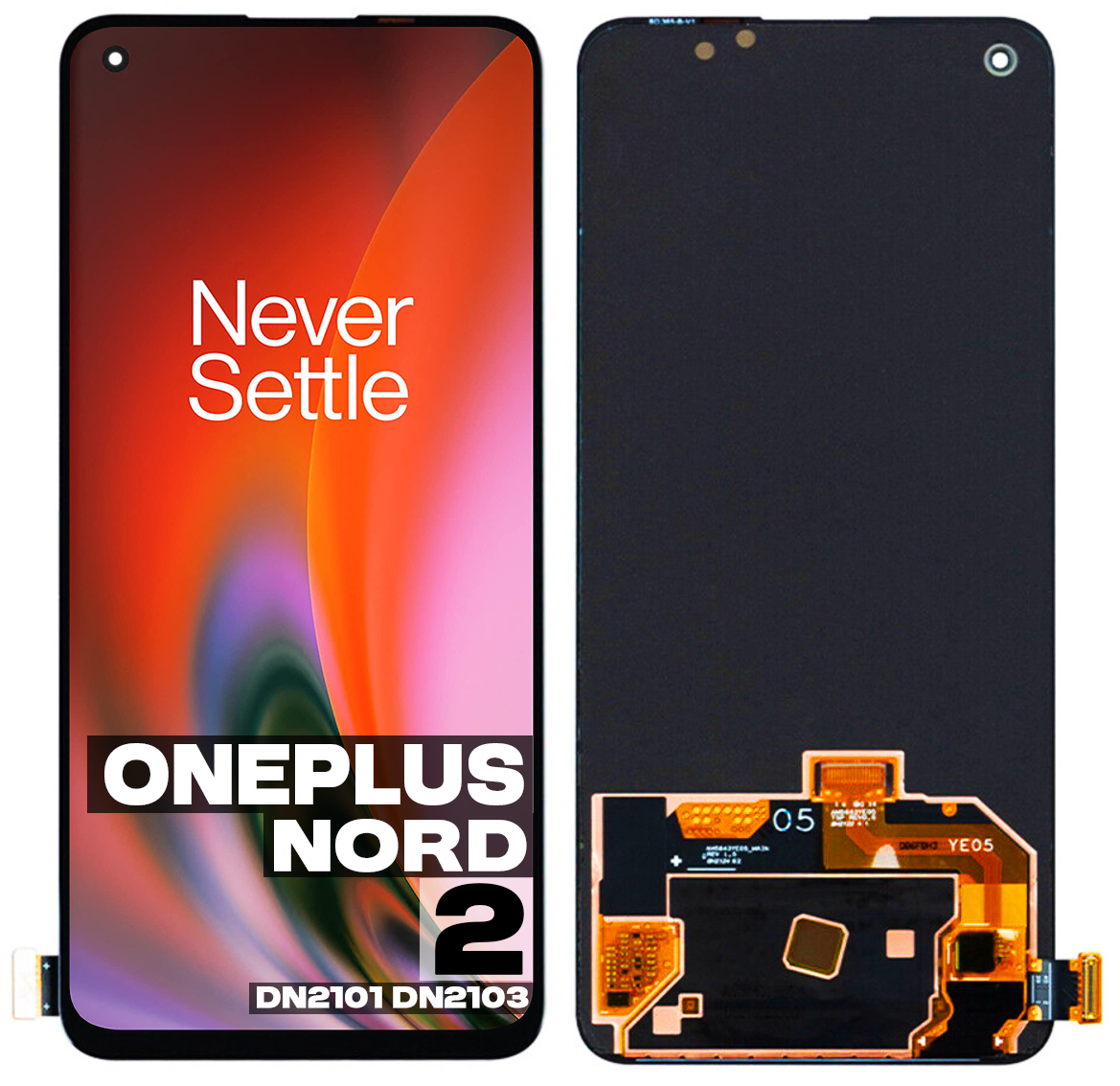 Wyświetlacz LCD + ekran dotykowy do OnePlus NORD 2 5G DN2101 DN2103 OLED