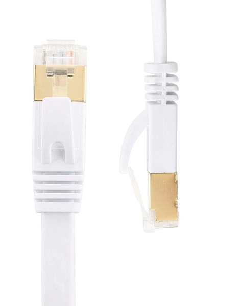 Kabel Sieciowy LAN Ethernet Płaski SFTP RJ45 CAT7 1m
