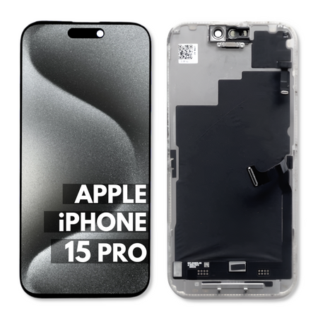 Oryginalny wyświetlacz do Apple iPhone 15 Pro 120Hz Wymieniona Szybka z taśmą Diagnostic