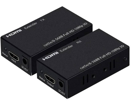 Przedłużacz Extender HDMI do LAN RJ45 Dual CHIP 60m