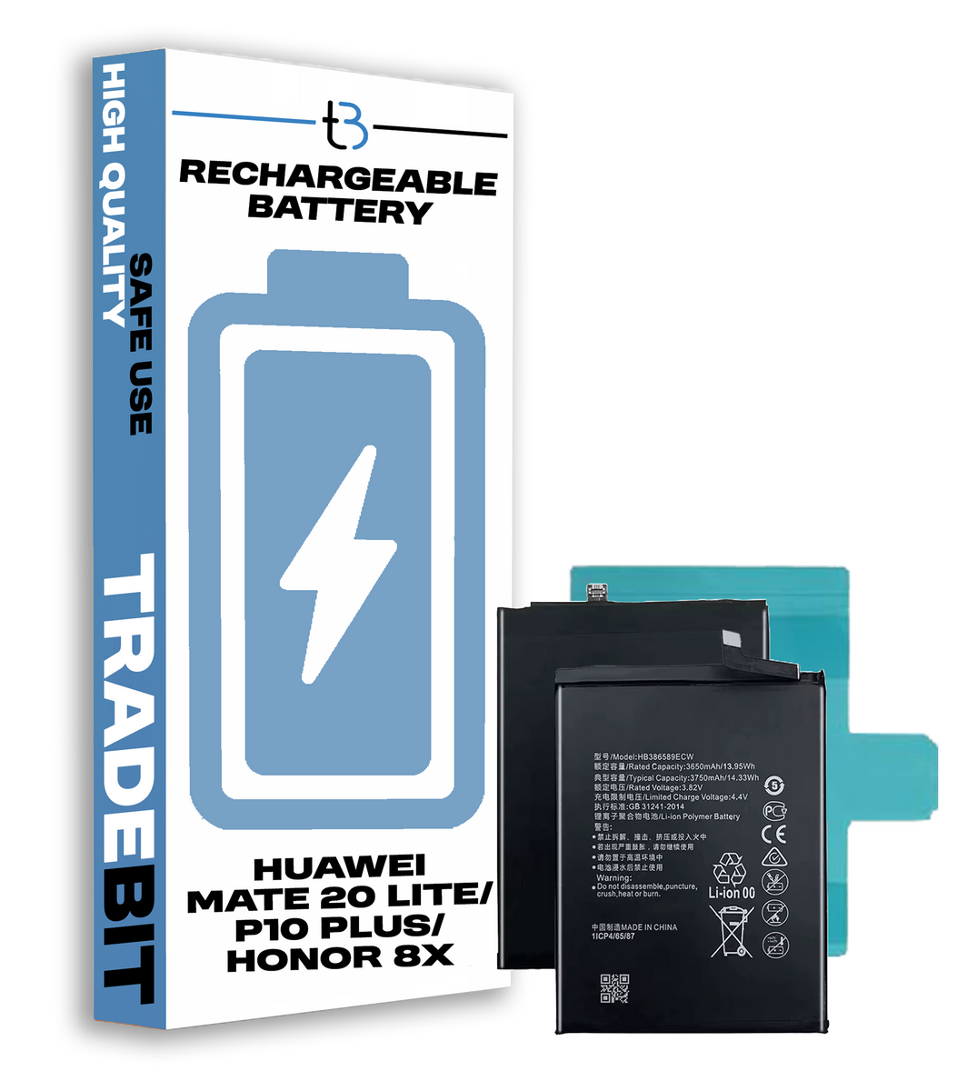 Bateria do Huawei Mate 20 Lite / P10 Plus / Honor 8X 3750mAh 3.82V + Klej