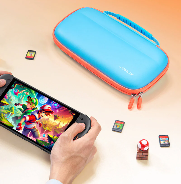 Niebieskie Etui Ultra-cienkie lekkie JSAUX do konsoli Nintendo Switch 2