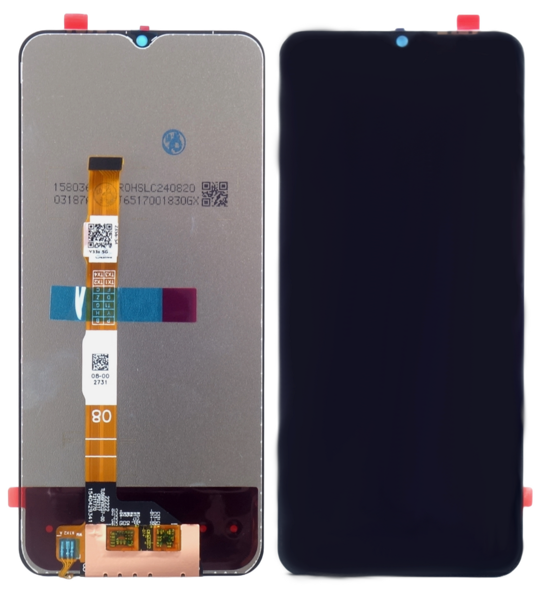 Oryginalny wyświetlacz LCD + ekran dotykowy VIVO Y72 5G (Regenerowany) Czarny