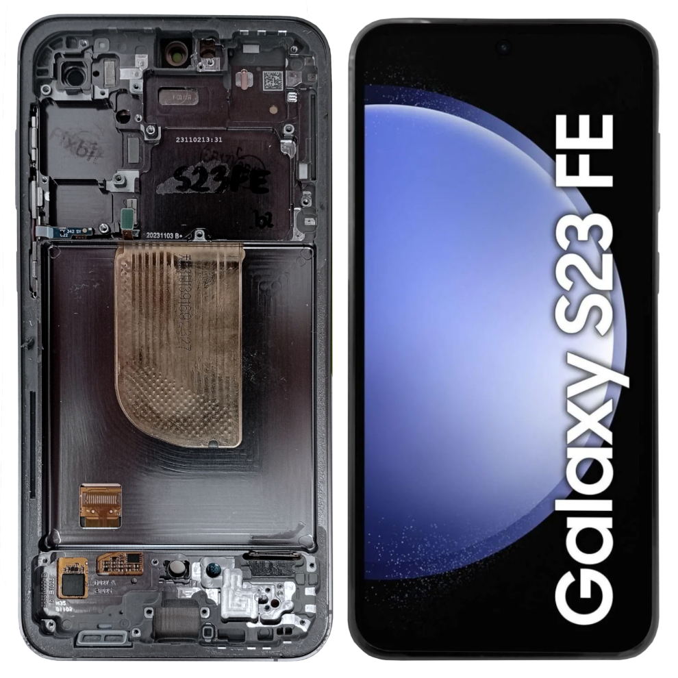 Oryginalny wyświetlacz do Samsung Galaxy S23 FE 5G SM-S711 Ramka (REF)