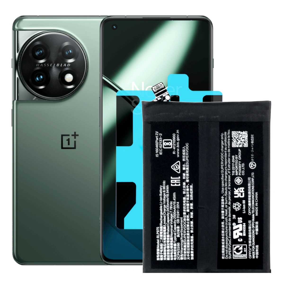 Bateria Akumulator do OnePlus 11 BLP975 + Taśma montażowa Uszczelka
