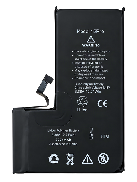 Bateria Akumulator do Apple iPhone 15 Pro A3102 A2848 3275mAh Diagnostic