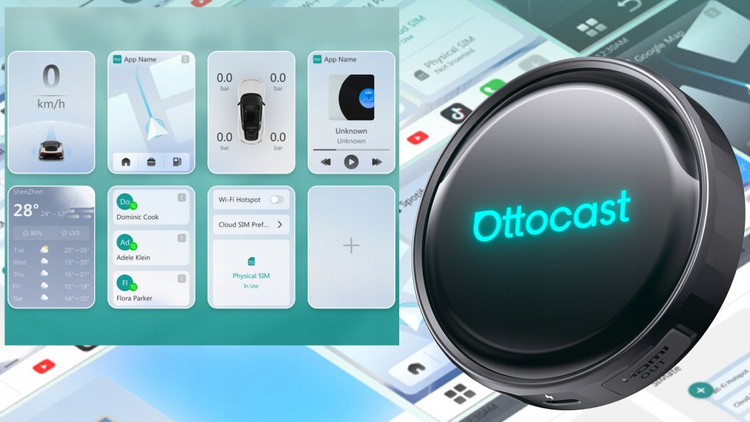 Adapter Bezprzewodowy Ottocast OttoAiBox P3 Pro Android Auto Apple CarPlay