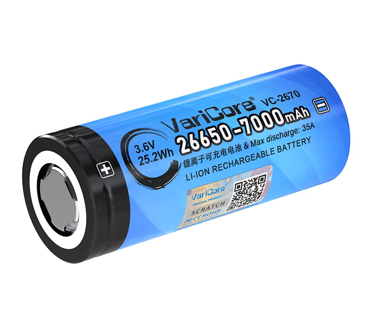 Akumulator bateria ogniwo VariCore VC-2670 PCB 26650 Li-ion 3.7V 7000mAh