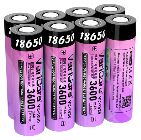 Akumulator bateria ogniwo VariCore VC-1836 18650 Li-ion 3.7V 3600mAh