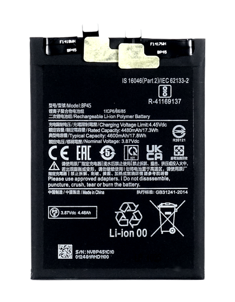 Bateria Akumulator do Xiaomi 12 Pro / 12S Pro BP45 4480mAh + Taśma montaż