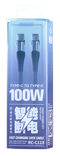 KABEL REMAX USB-C QC PD SZYBKIE ŁADOWANIE 100W wzmocniony kabel 1,2m