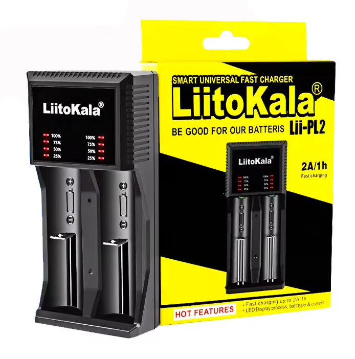 Ładowarka uniwersalna do baterii akumulatorów AAA 18650 LiitoKala Lii-PL2