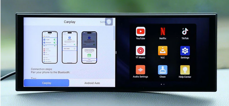 Wyświetlacz Monitor samochodowy Ottocast 11,4" Apple Carplay Android Auto