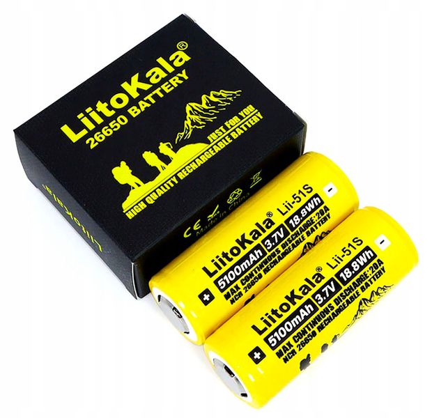 Akumulator bateria ogniwo LiitoKala Lii-51S 3.7 V 5100 mAh 26650
