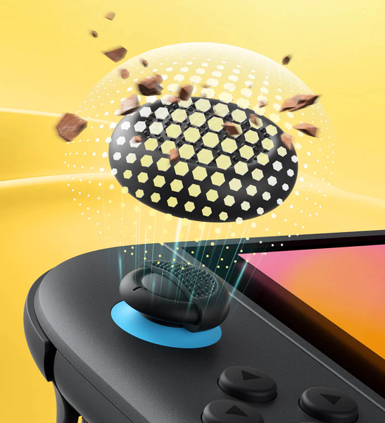 Nakładki Gumki na Joy-Con 6w1 JSAUX do konsoli Nintendo Switch 2 Czarne