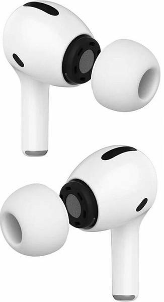 Silikonowe Gumki Douszne do Apple AirPods Pro GEN 1/2 Komplet (S, M, L) biały