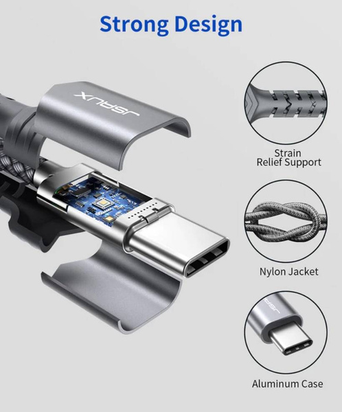 JSAUX Kabel Adapter DAC Audio USB-C do Mini Jack 3,5mm żeński AUX
