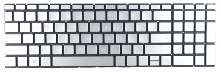 Klawiatura do laptopa HP 15-DA 15-DB 15-DW Srebrna LED QWERTY US