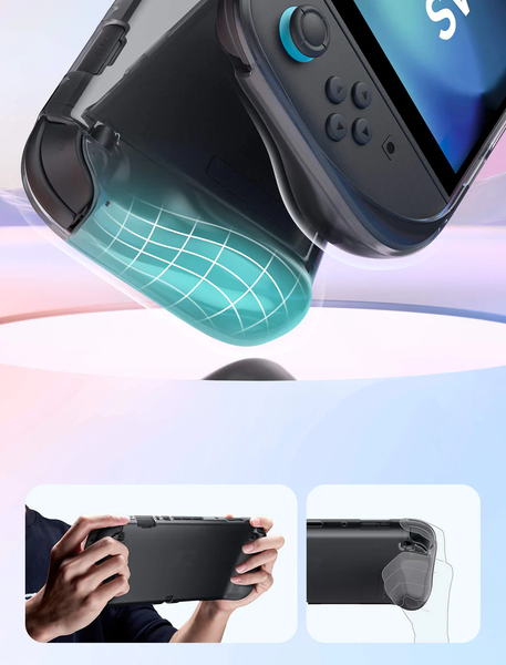 Etui ochronne TPU Czarna Nakładka Case JSAUX do konsoli Nintendo Switch 2