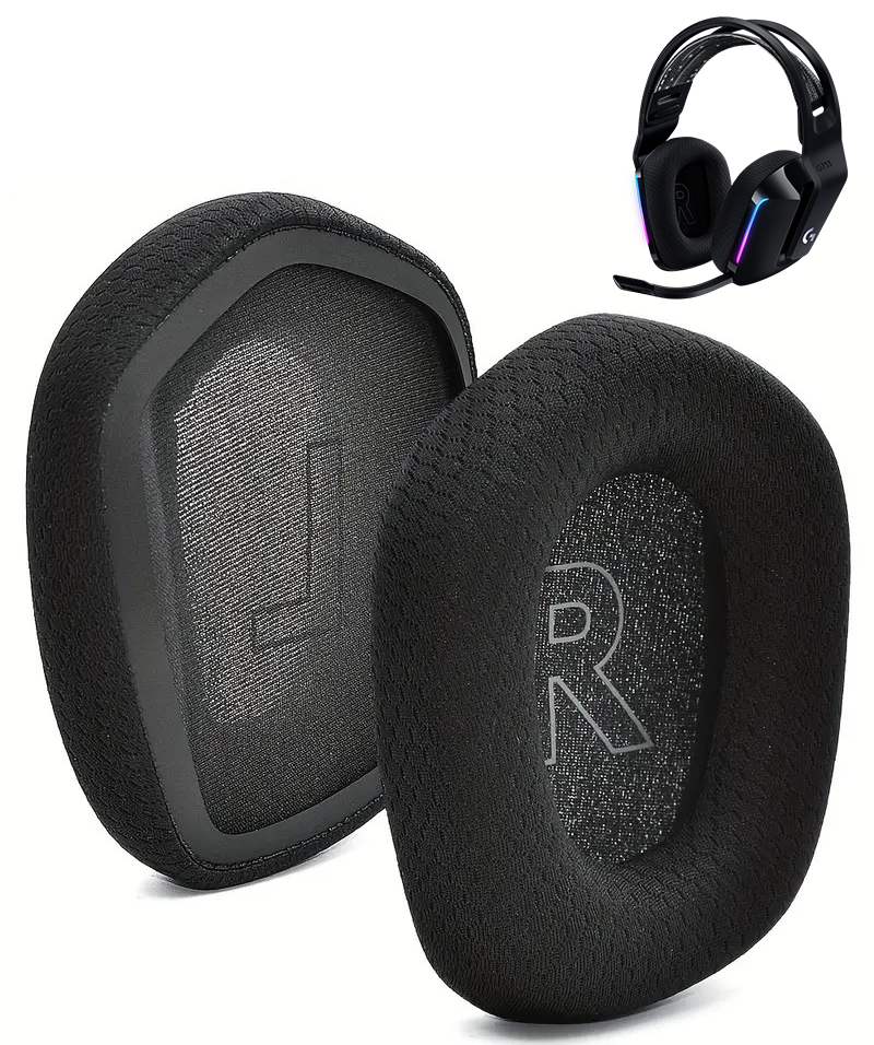 Nauszniki Pady Gąbki do Logitech G733 G335 G535 PIANKA MEMORY Czarne