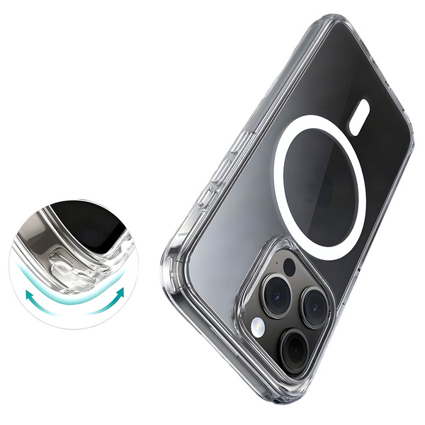 Etui Plecki Bezbarwne Magnetyczne MagSafe do Apple iPhone 15 Pro Max Clear