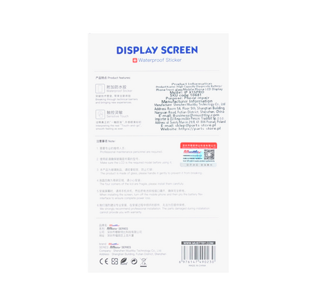Wyświetlacz Soft OLED Programowalny do Apple iPhone 15 Pro 120Hz + szkło hartowane z aplikatorem