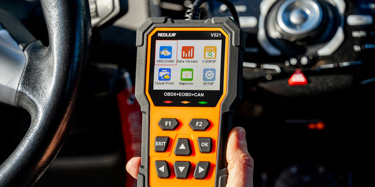 Tester Diagnostyczny Skaner Wykrywanie Błędów Samochodu OBD2 LCD MENU PL