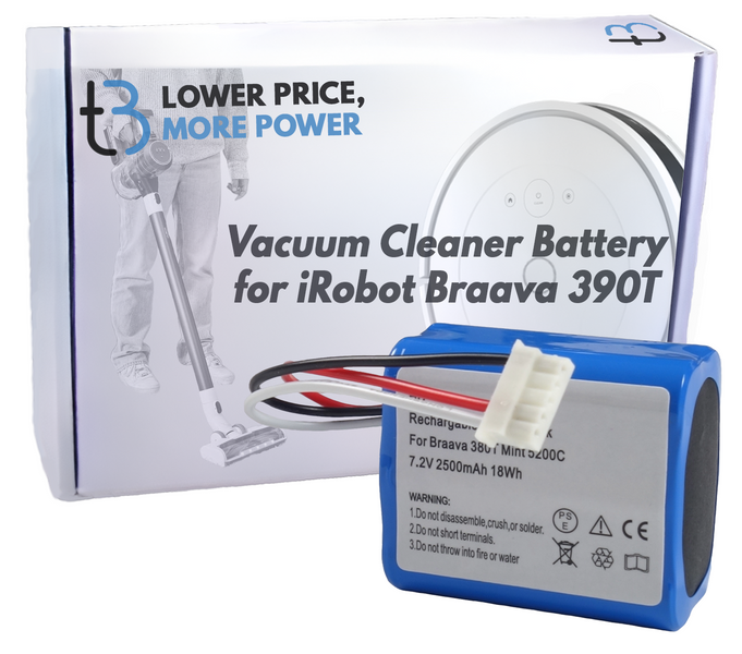 Bateria Akumulator do iRobot Braava 390T Mint 5200C 2500 mAh 7,2V Ni-Mh