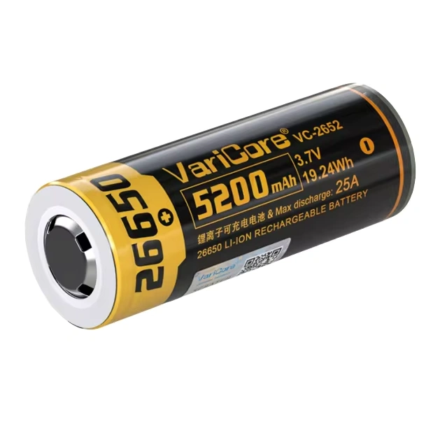 Akumulator bateria ogniwo VariCore VC-2652 PCB 26650 Li-ion 3.7V 5200mAh