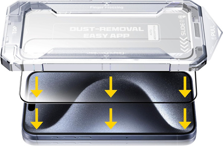 2x Szkło Ochronne 9H do iPhone 15 Pro Max Aplikator Łatwy Montaż Szybka