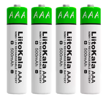 Akumulator akumulatorki Baterie LiitoKala AAA R3 1.2V 500mAh Ni-MH 4 szt.