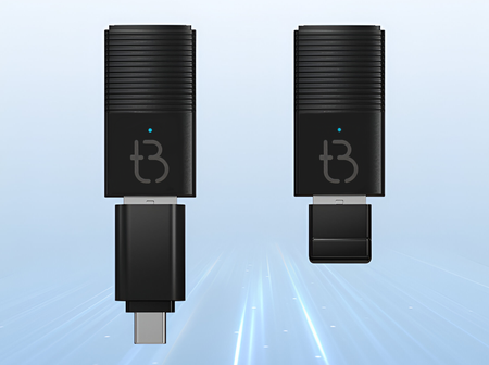 Bezprzewodowy Adapter Mini USB TB NANO Carplay / Android Auto do samochodu czarny