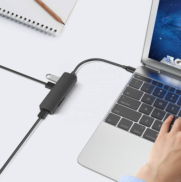 Adapter przejściówka HUB USB-C USB 3.0 Micro SD