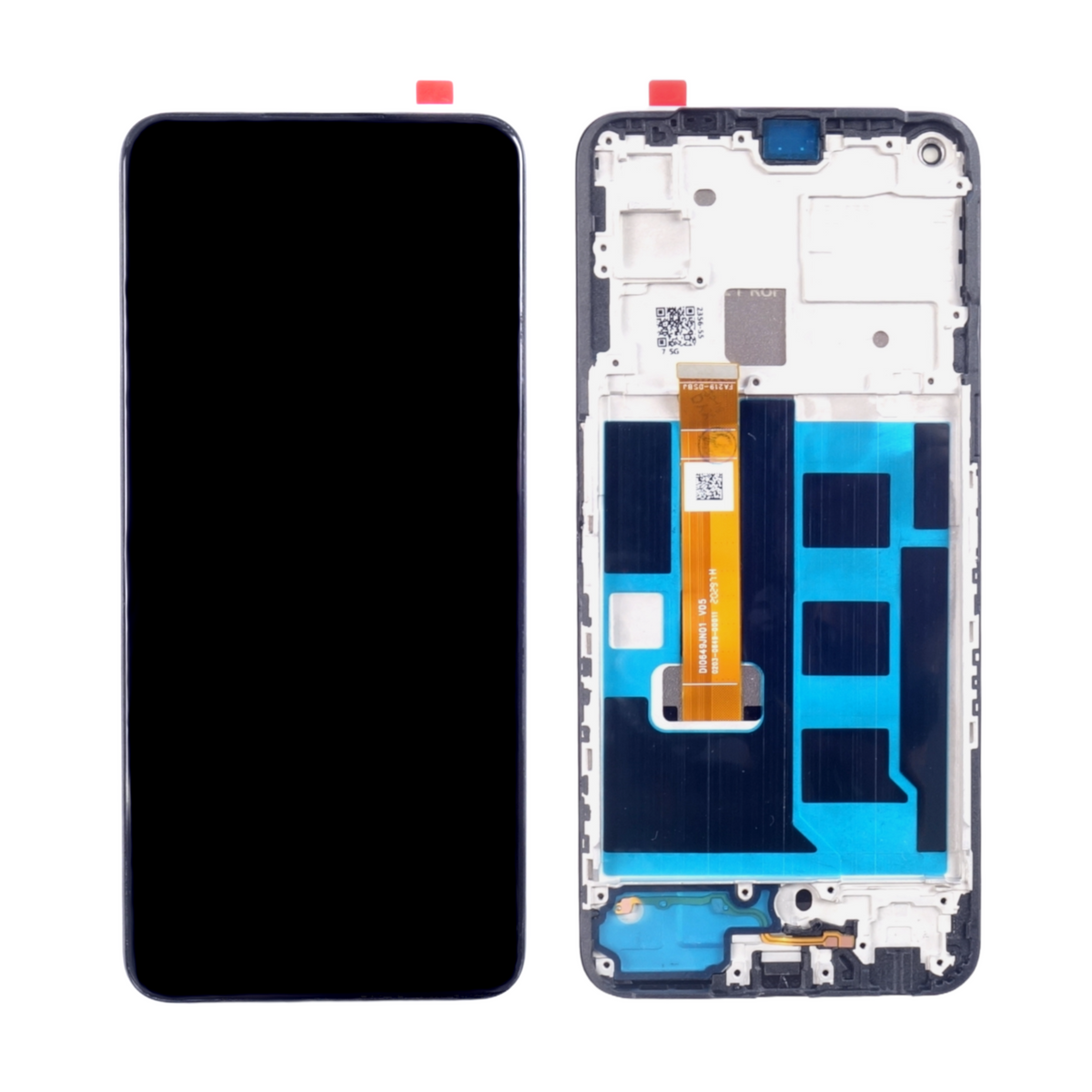 Wyświetlacz LCD + ekran dotykowy REALME 7 5G RMX2111 (Regenerowany) Ramka czarna