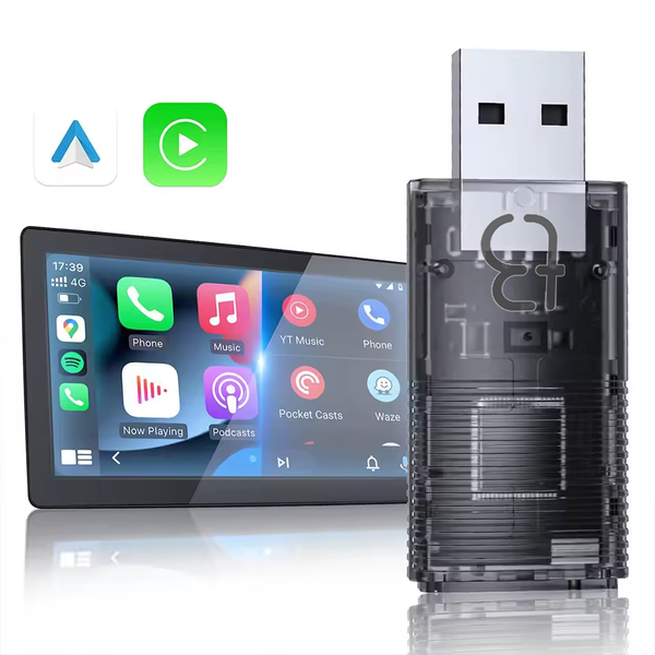 Bezprzewodowy Adapter TB NANO do Apple CarPlay / Android Auto Transparent