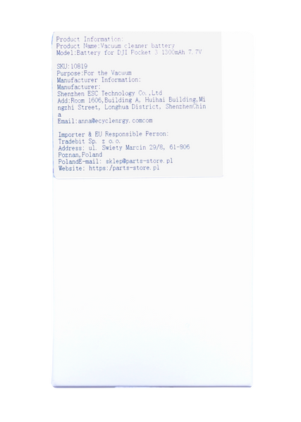 Akumulator do Kamery DJI Osmo Pocket 3 Pocket3 1300mAh BHX212-1300-7.7