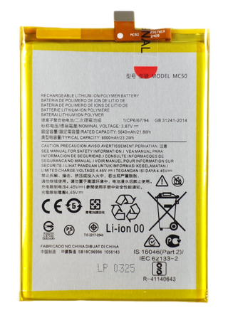 Bateria akumulator do Motorola G9 Power G60 MC50 3.87V 6000mAh