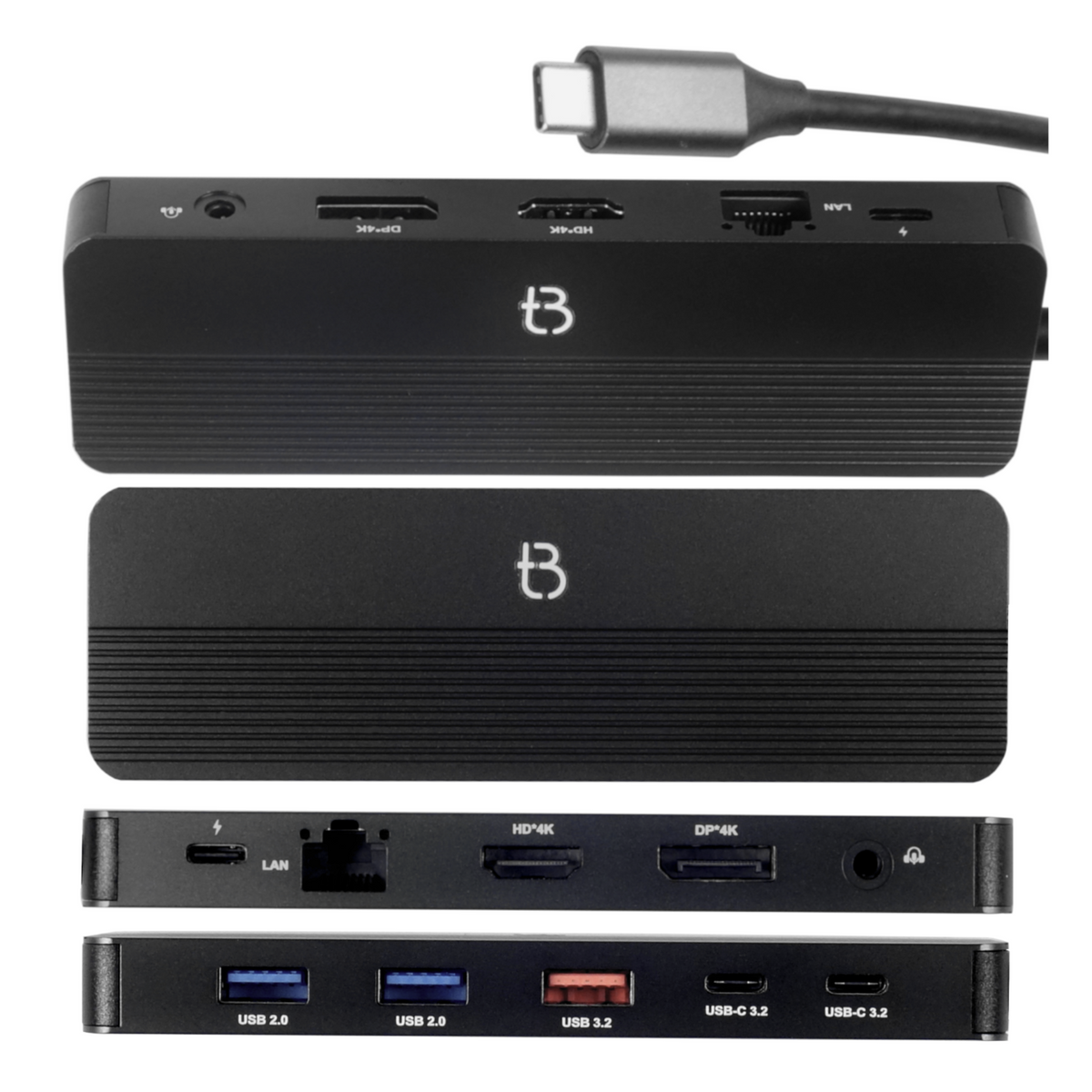 Stacja Dokująca 12w1 HUB USB 3.2 Type-C HDMI DisplayPort Power Delivery 4K