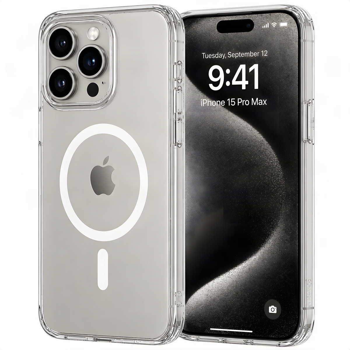 Etui Plecki Bezbarwne Magnetyczne MagSafe do Apple iPhone 15 Pro Max Clear